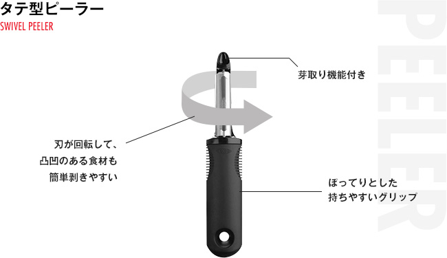 タテ型ピーラー