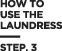 HOW TO USE THE LAUNDRESS STEP. 3