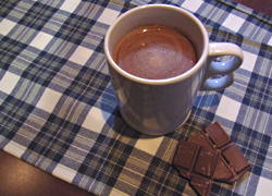 フェアトレードチョコレートのホットチョコレート