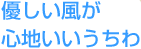 優しい風が心地いいうちわ