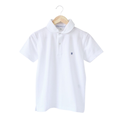 ポロシャツ　ラウンドカラー Blanc