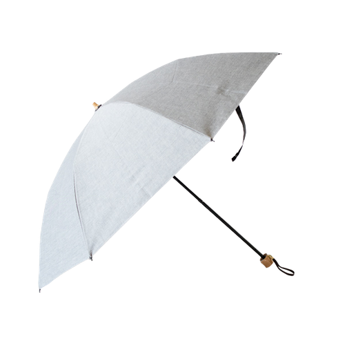晴雨兼用折りたたみ傘　シャンブレーコーティング
