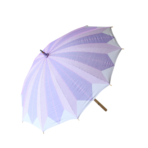 日傘　紫おくら